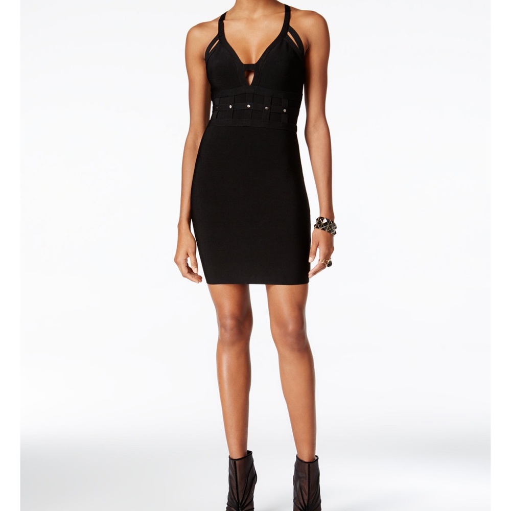 Guess Mirage caged bodycon bandage dress - Picture 4 of 8